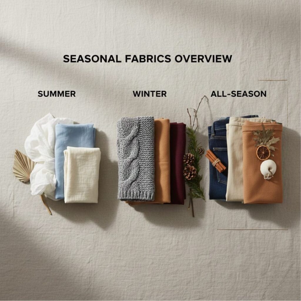 How to Choose the Right Fabric for Summer, Winter & All-Season Wear | Garfab Tex